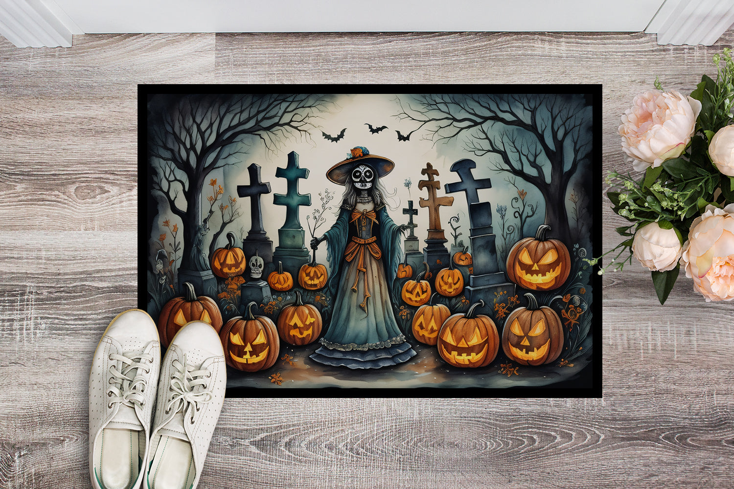 La Catrina Skeleton Spooky Halloween Doormat - One Color / One Size - Home & Garden - Home Textile - Carpets & Rugs