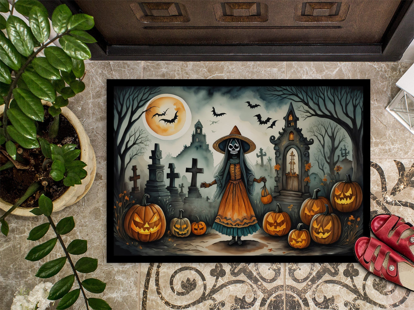 La Llorona Skeleton Spooky Halloween Doormat - One Color / One Size - Home & Garden - Home Textile - Carpets & Rugs