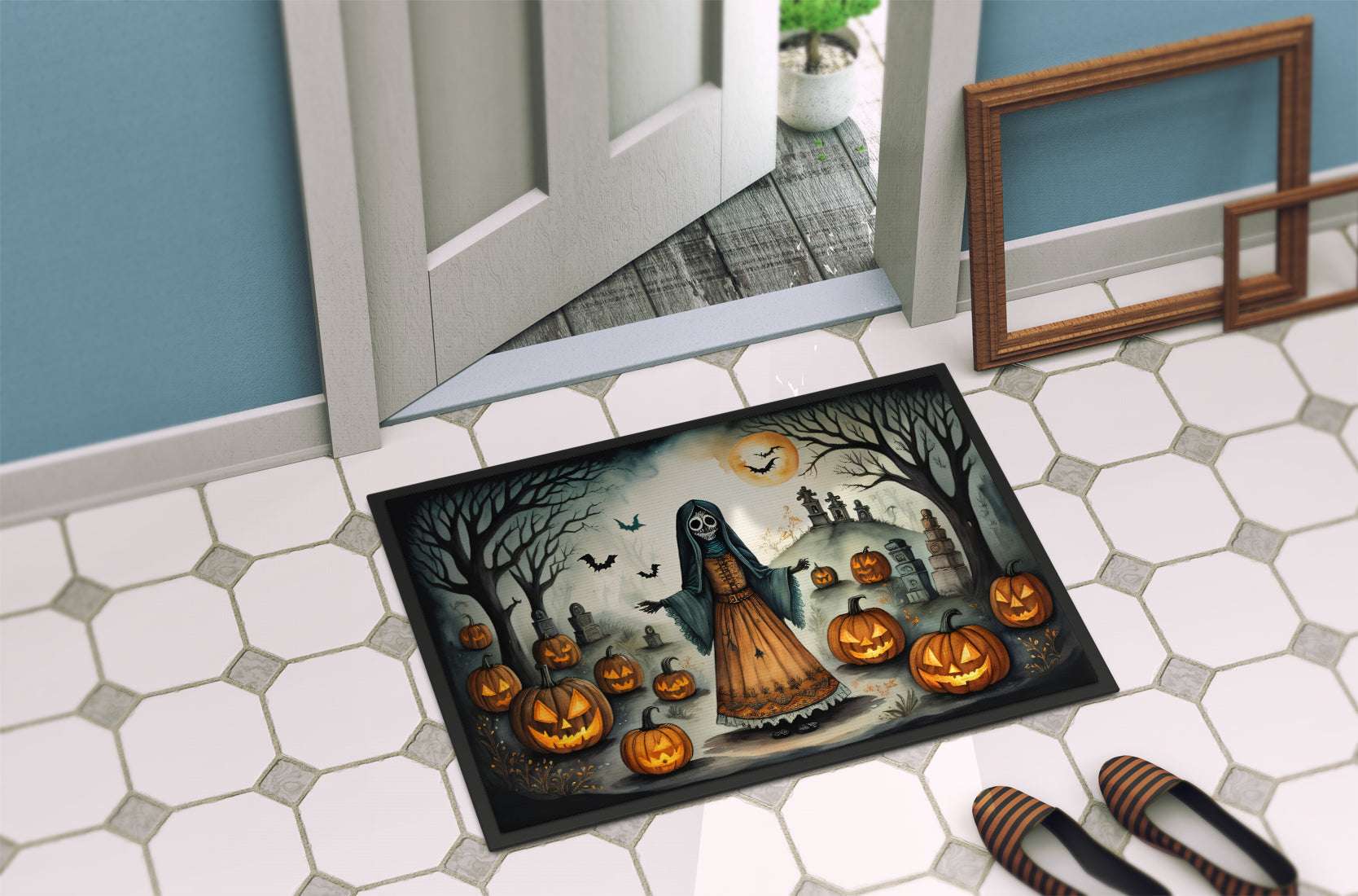 La Llorona Skeleton Spooky Halloween Doormat - One Color / One Size - Home & Garden - Home Textile - Carpets & Rugs