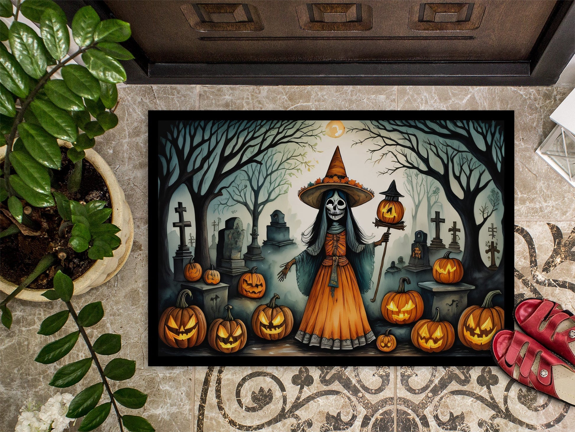 La Llorona Skeleton Spooky Halloween Doormat - One Color / One Size - Home & Garden - Home Textile - Carpets & Rugs