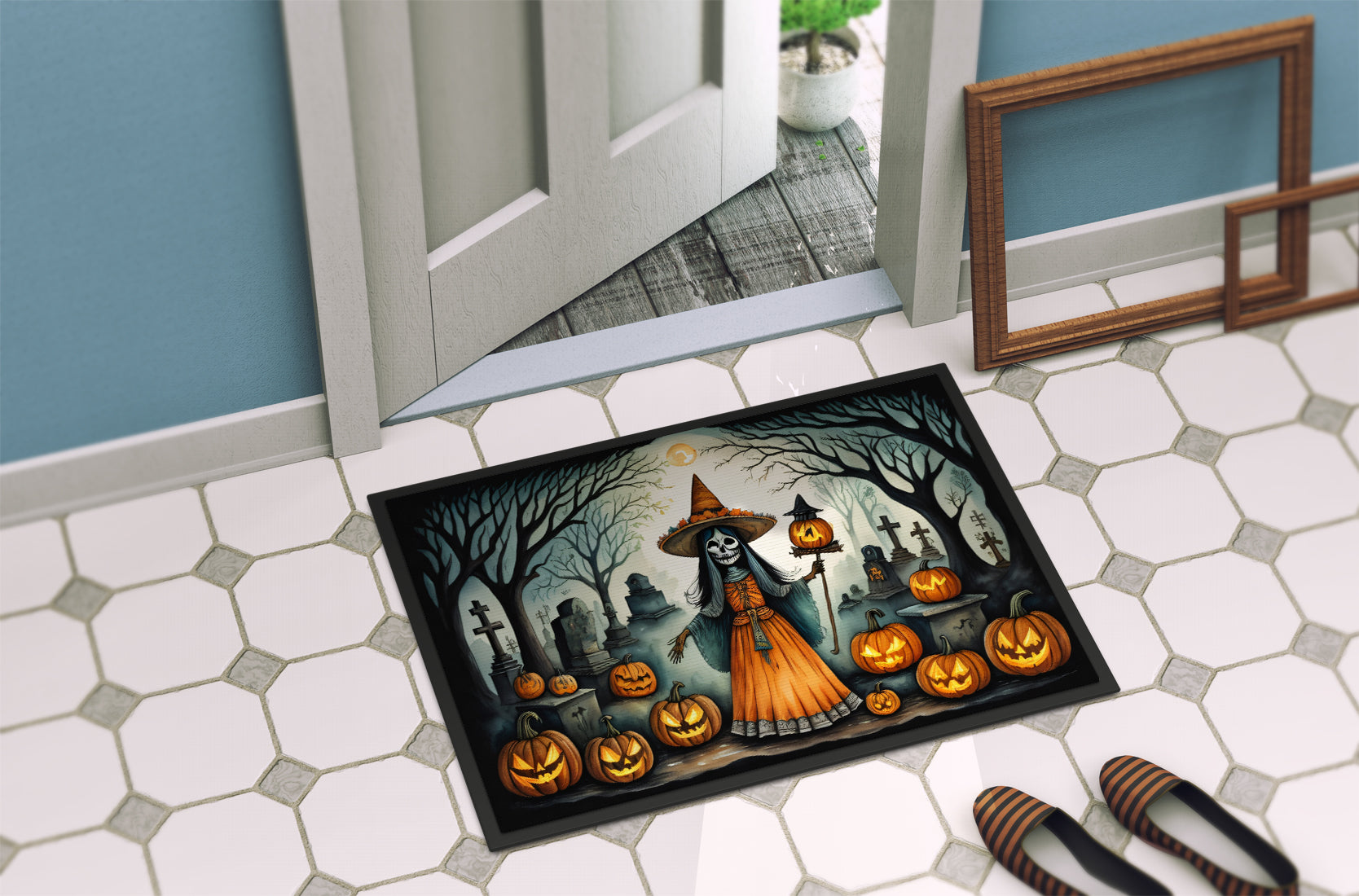 La Llorona Skeleton Spooky Halloween Doormat - One Color / One Size - Home & Garden - Home Textile - Carpets & Rugs