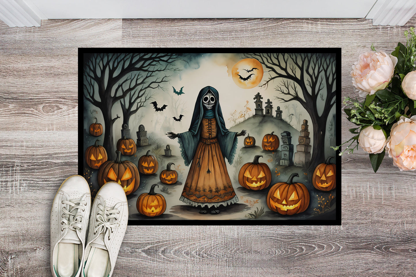 La Llorona Skeleton Spooky Halloween Doormat - One Color / One Size - Home & Garden - Home Textile - Carpets & Rugs