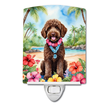 Labradoodle Luau Ceramic Night Light - One Color / One Size - Home & Garden - Home Improvement - Lights & Lighting