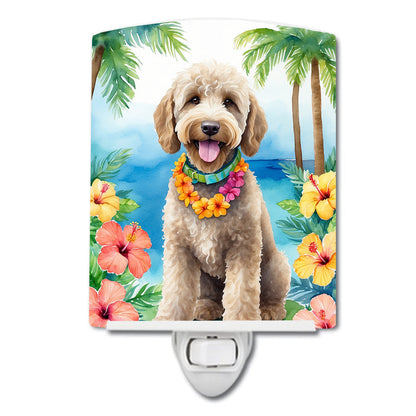 Labradoodle Luau Ceramic Night Light - One Color / One Size - Home & Garden - Home Improvement - Lights & Lighting