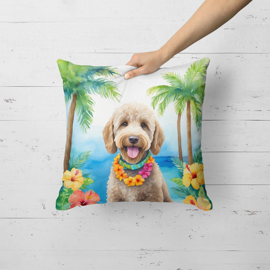 Labradoodle Luau Throw Pillow - One Color / One Size - Home & Garden - Home Textile - Pillows