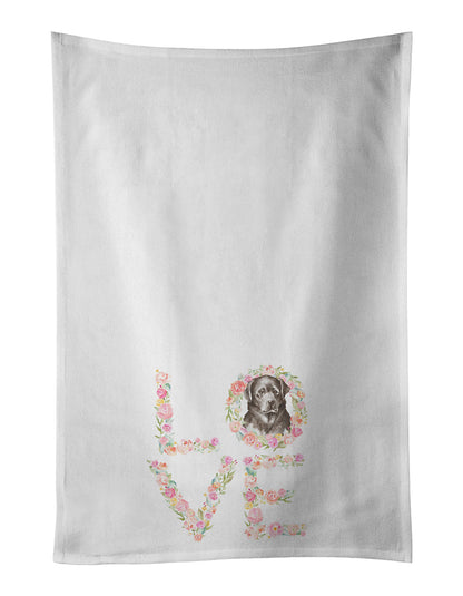 Labrador Retriever #1 LOVE Kitchen Towel Set of 2 - One Color / One Size - Home & Garden - Home Textile - Towels