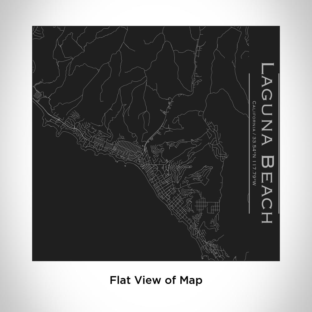 Laguna Beach - California Map Tumbler in Matte Black - Drinkware