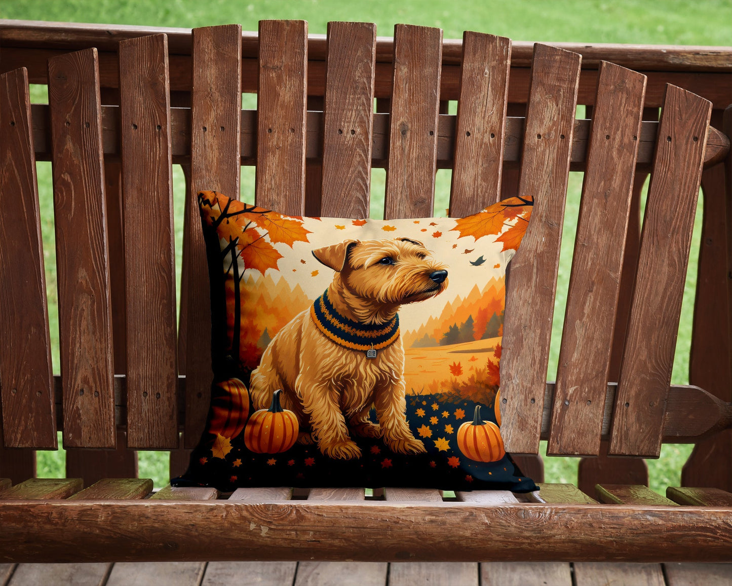 Lakeland Terrier Fall Throw Pillow - One Color / One Size - Home & Garden - Home Textile - Pillows