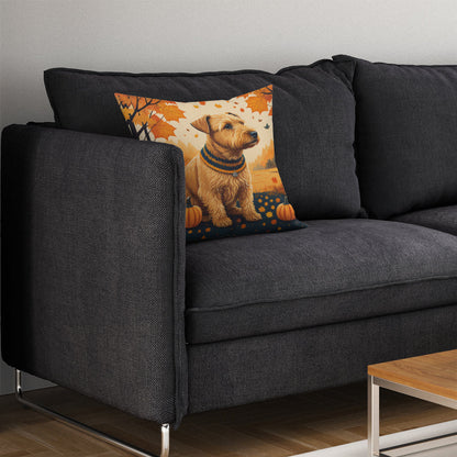 Lakeland Terrier Fall Throw Pillow - One Color / One Size - Home & Garden - Home Textile - Pillows