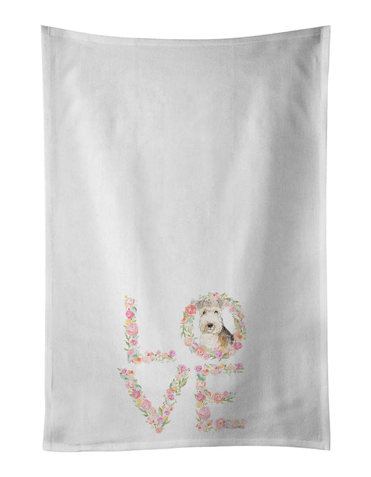 Lakeland Terrier Love Kitchen Towel Set of 2 - One Color / One Size - Home & Garden - Home Textile - Towels