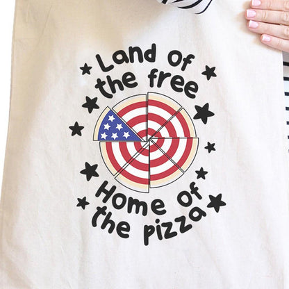 Land of the Free Home of the Pizza Tote Bag - One Color / One Size - Bags & Luggage - Women’s Bags
