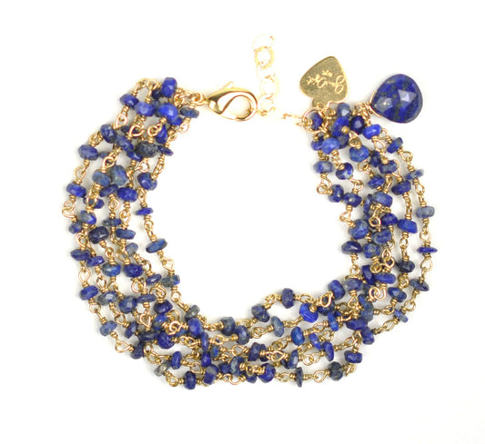 Lapis Lazuli Bracelet - One Color / One Size - Jewelry & Accessories - Bracelets & Bangles