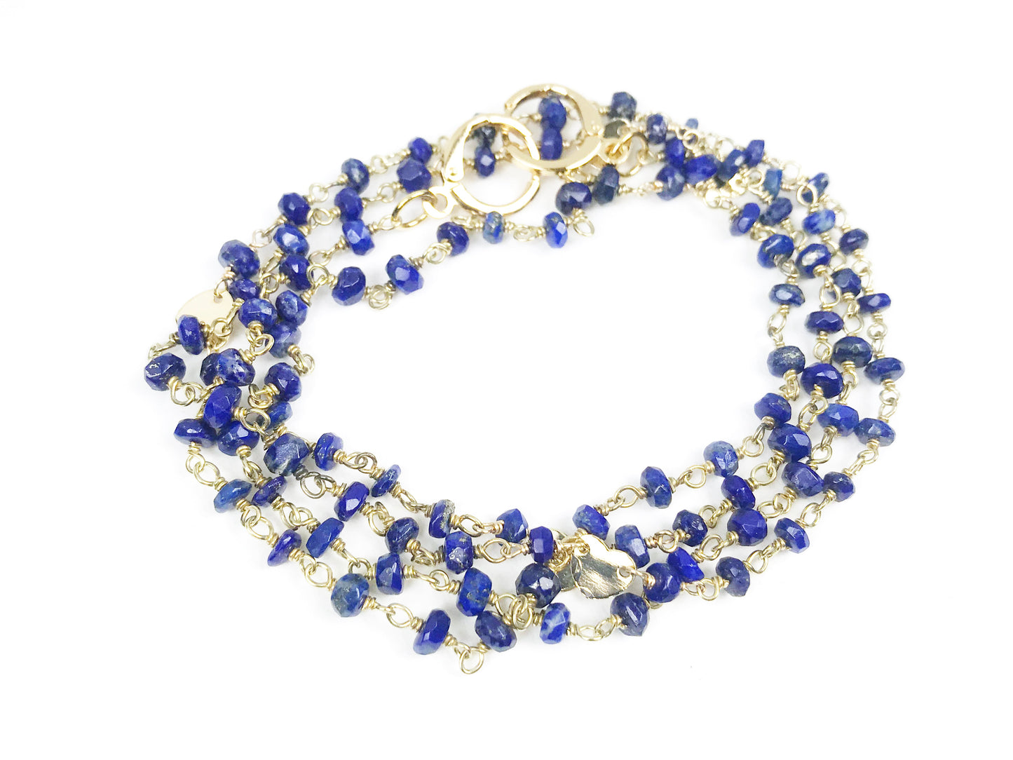 Lapis Lazuli Heart Convertible Mask Necklace - One Color / One Size - Jewelry & Accessories - Necklaces & Pendants