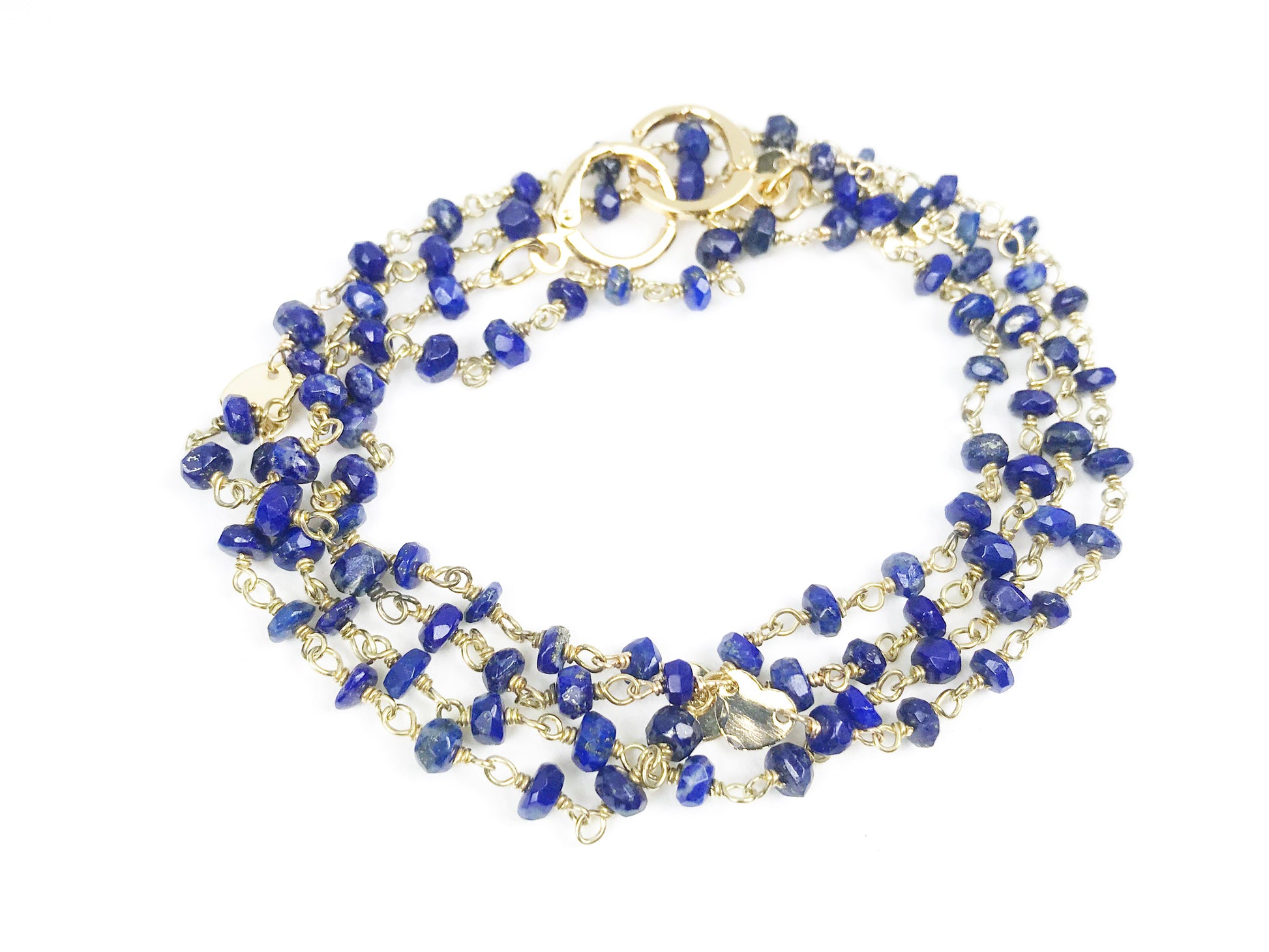 Lapis Lazuli Heart Convertible Mask Necklace - One Color / One Size - Jewelry & Accessories - Necklaces & Pendants