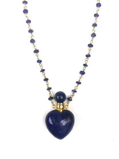Lapis Lazuli Heart Necklace - One Color / One Size - Jewelry & Accessories - Necklaces & Pendants