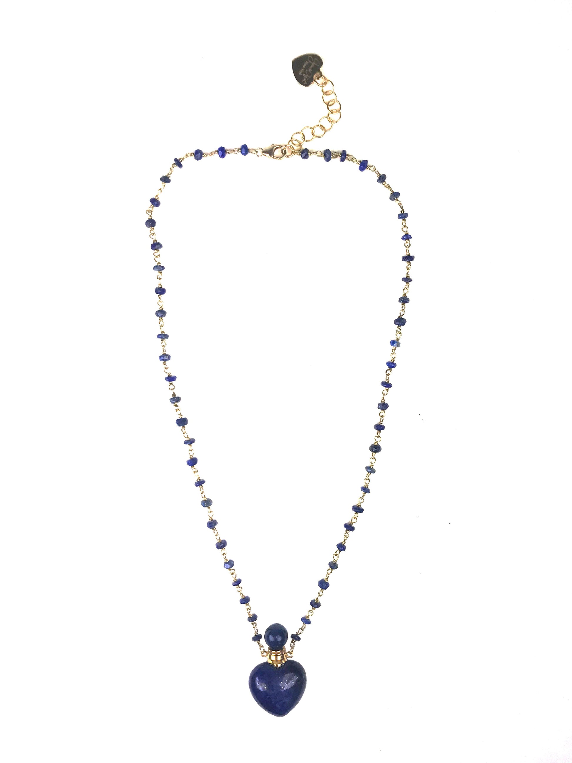 Lapis Lazuli Heart Necklace - One Color / One Size - Jewelry & Accessories - Necklaces & Pendants