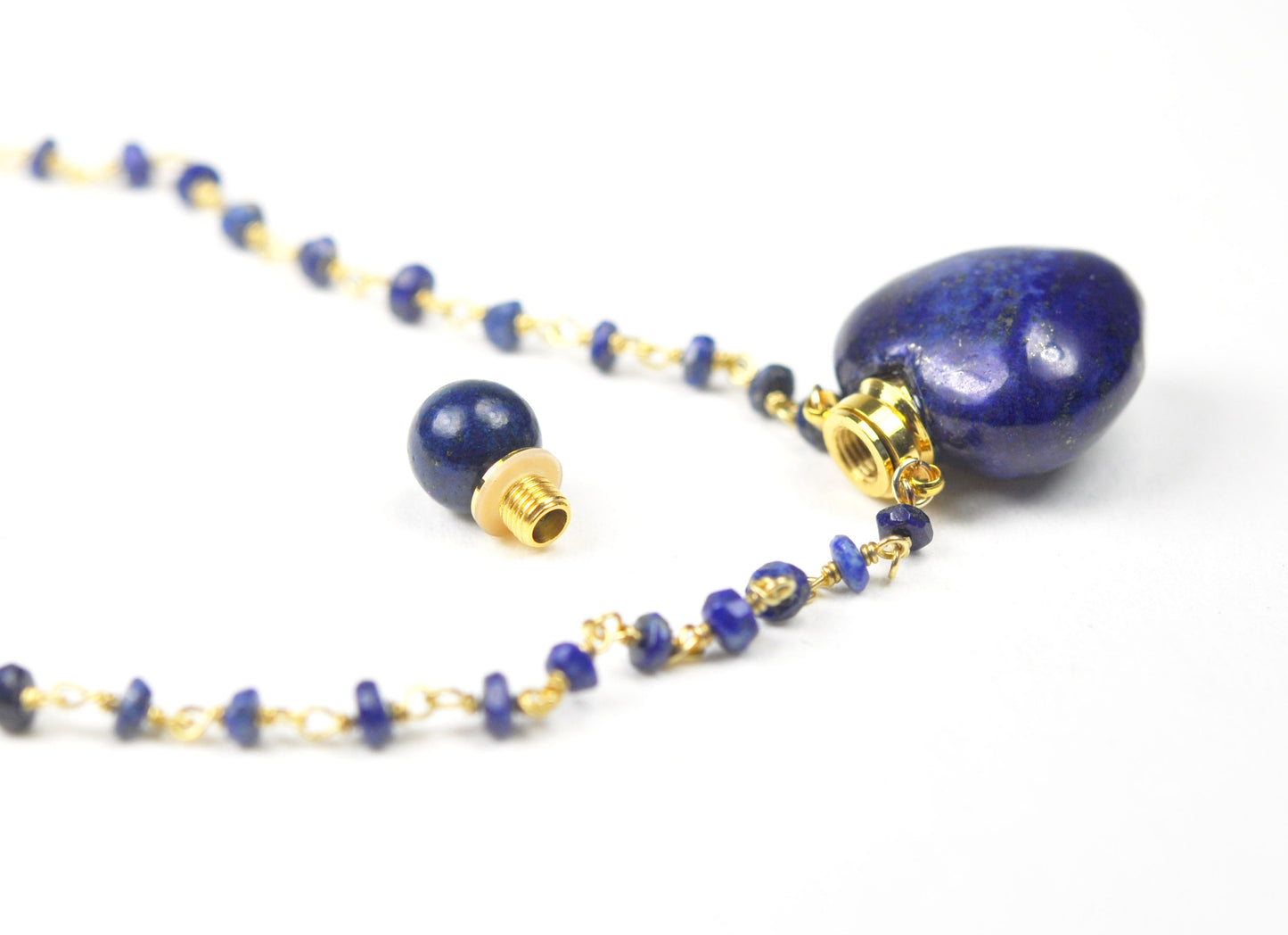 Lapis Lazuli Heart Necklace - One Color / One Size - Jewelry & Accessories - Necklaces & Pendants
