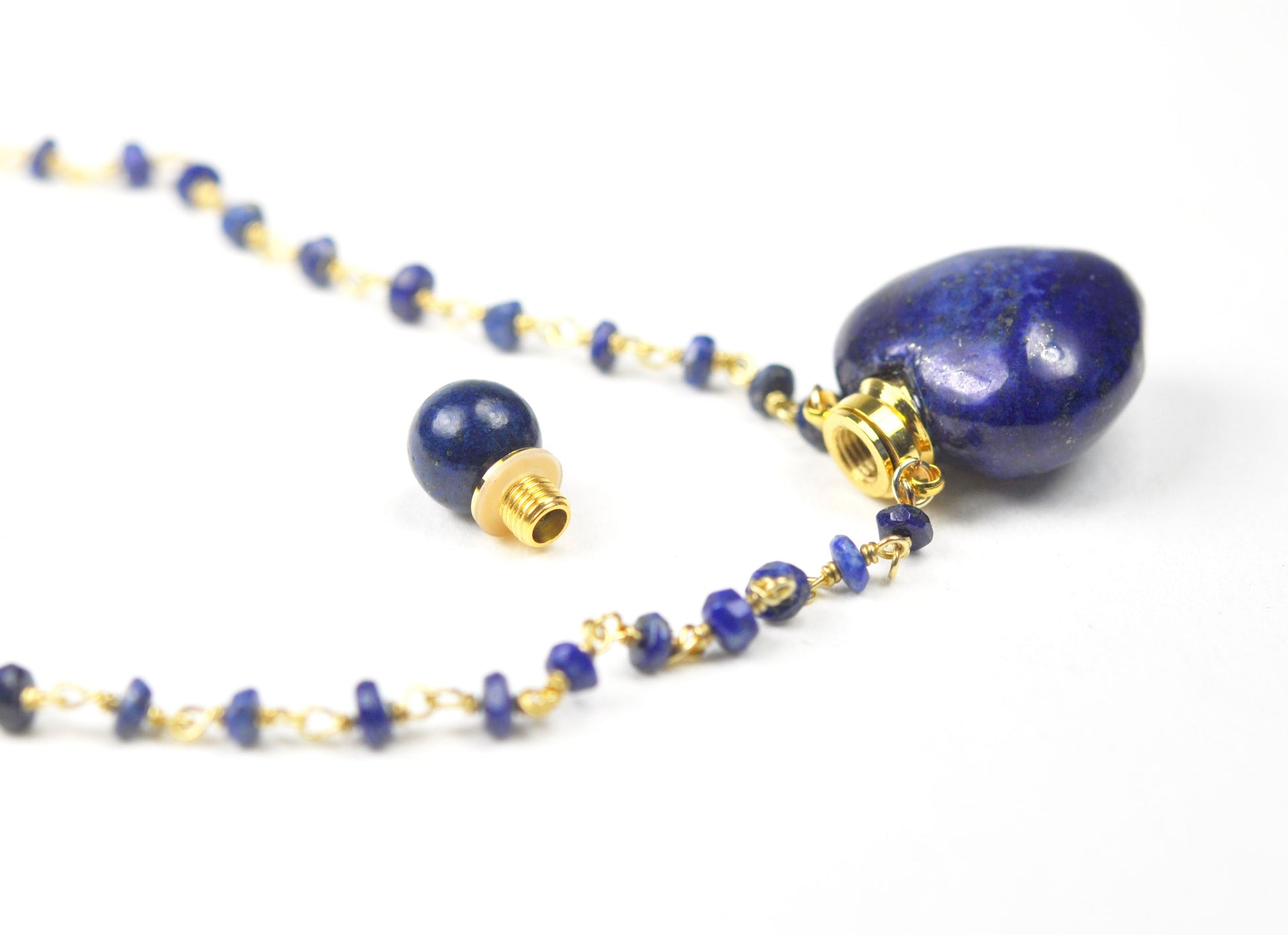 Lapis Lazuli Heart Necklace - One Color / One Size - Jewelry & Accessories - Necklaces & Pendants