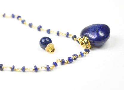 Lapis Lazuli Heart Necklace - One Color / One Size - Jewelry & Accessories - Necklaces & Pendants