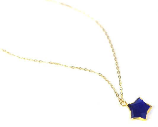 Lapis Lazuli Star Necklace - One Color / One Size - Jewelry & Accessories - Necklaces & Pendants