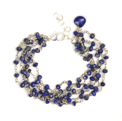 Lapis Lazuli Sterling Silver Bracelet - One Color / One Size - Jewelry & Accessories - Bracelets & Bangles