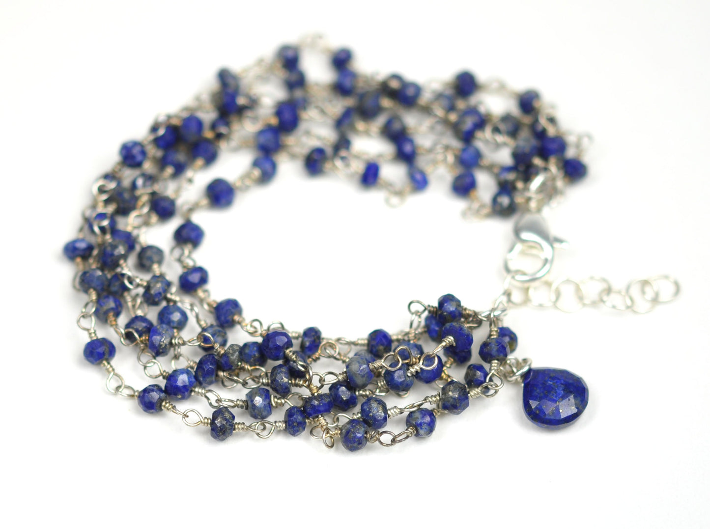 Lapis Lazuli Sterling Silver Bracelet - One Color / One Size - Jewelry & Accessories - Bracelets & Bangles