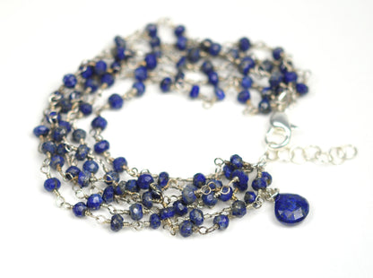 Lapis Lazuli Sterling Silver Bracelet - One Color / One Size - Jewelry & Accessories - Bracelets & Bangles