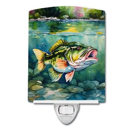Largemouth Bass Ceramic Night Light - One Color / One Size - Home & Garden - Home Improvement - Lights & Lighting