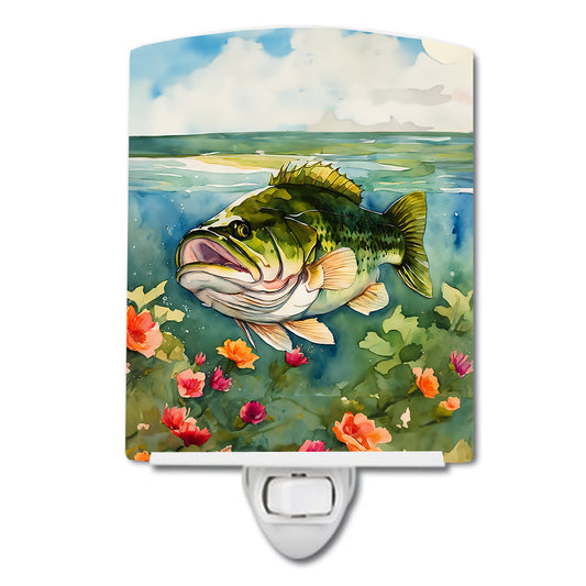 Largemouth Bass Ceramic Night Light - One Color / One Size - Home & Garden - Home Improvement - Lights & Lighting