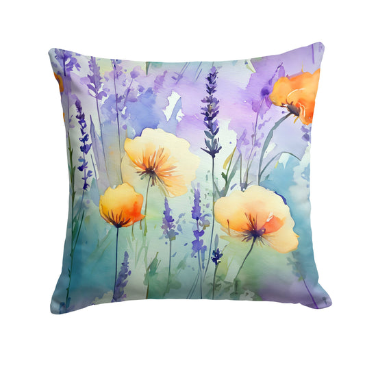 Lavender in Watercolor Throw Pillow - One Color / One Size - Home & Garden - Home Textile - Pillows