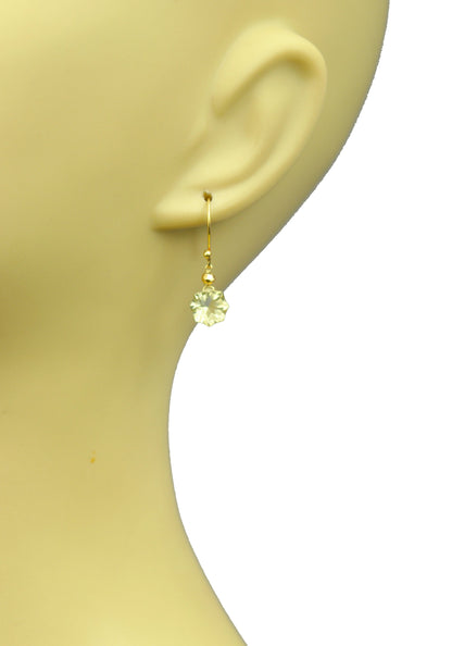 Lemon Citrine Vermeil Drop Earrings - One Color / One Size - Jewelry & Accessories - Earrings