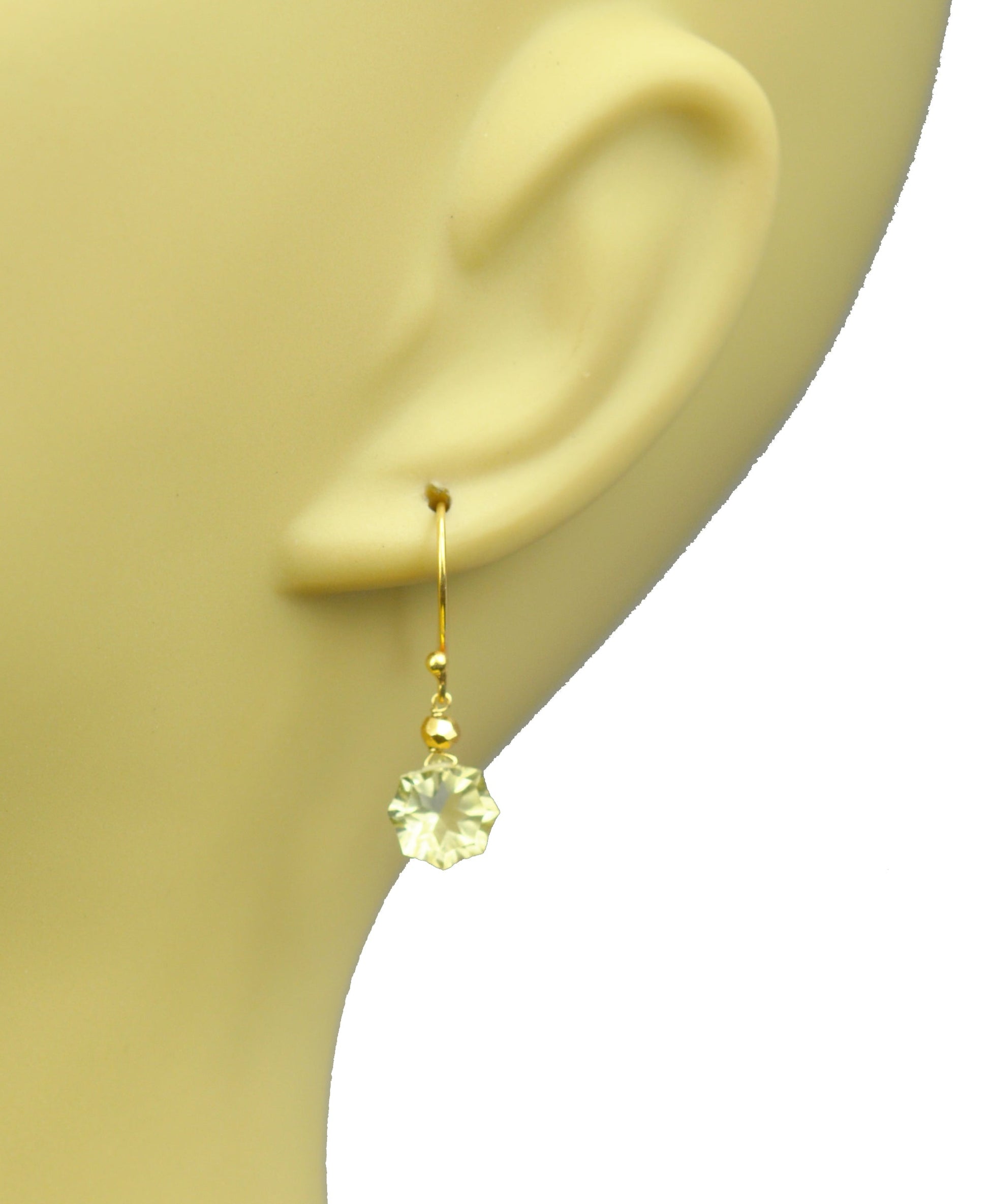 Lemon Citrine Vermeil Drop Earrings - One Color / One Size - Jewelry & Accessories - Earrings