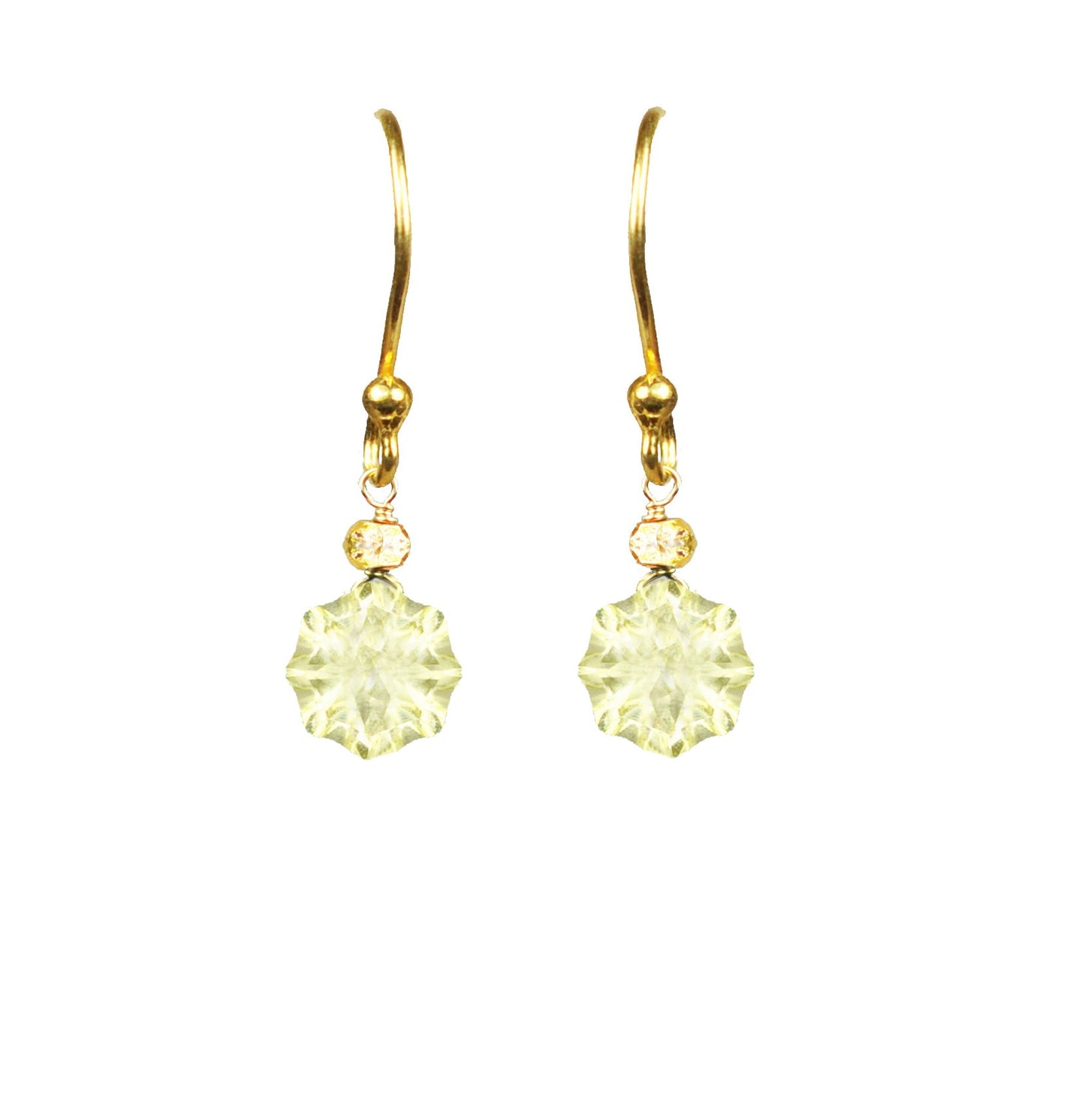 Lemon Citrine Vermeil Drop Earrings - One Color / One Size - Jewelry & Accessories - Earrings
