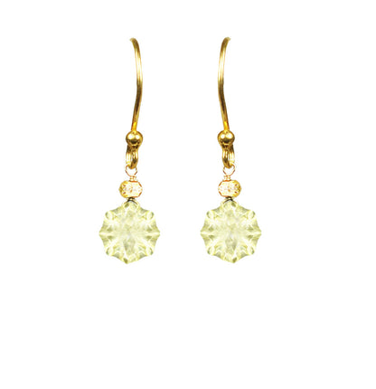 Lemon Citrine Vermeil Drop Earrings - One Color / One Size - Jewelry & Accessories - Earrings