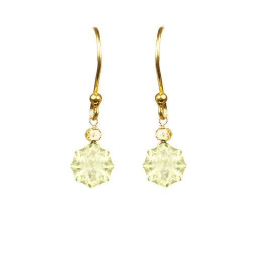Lemon Citrine Vermeil Drop Earrings - One Color / One Size - Jewelry & Accessories - Earrings