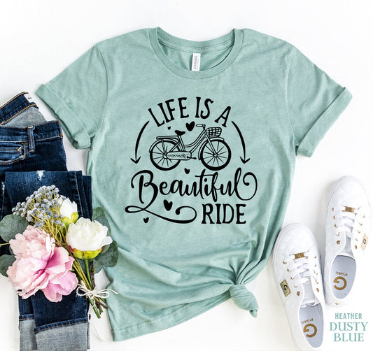 Life Is Beautiful Ride T-Shirt - Women’s Fashion - Women’s Clothing - Tops & Tees - T-Shirts