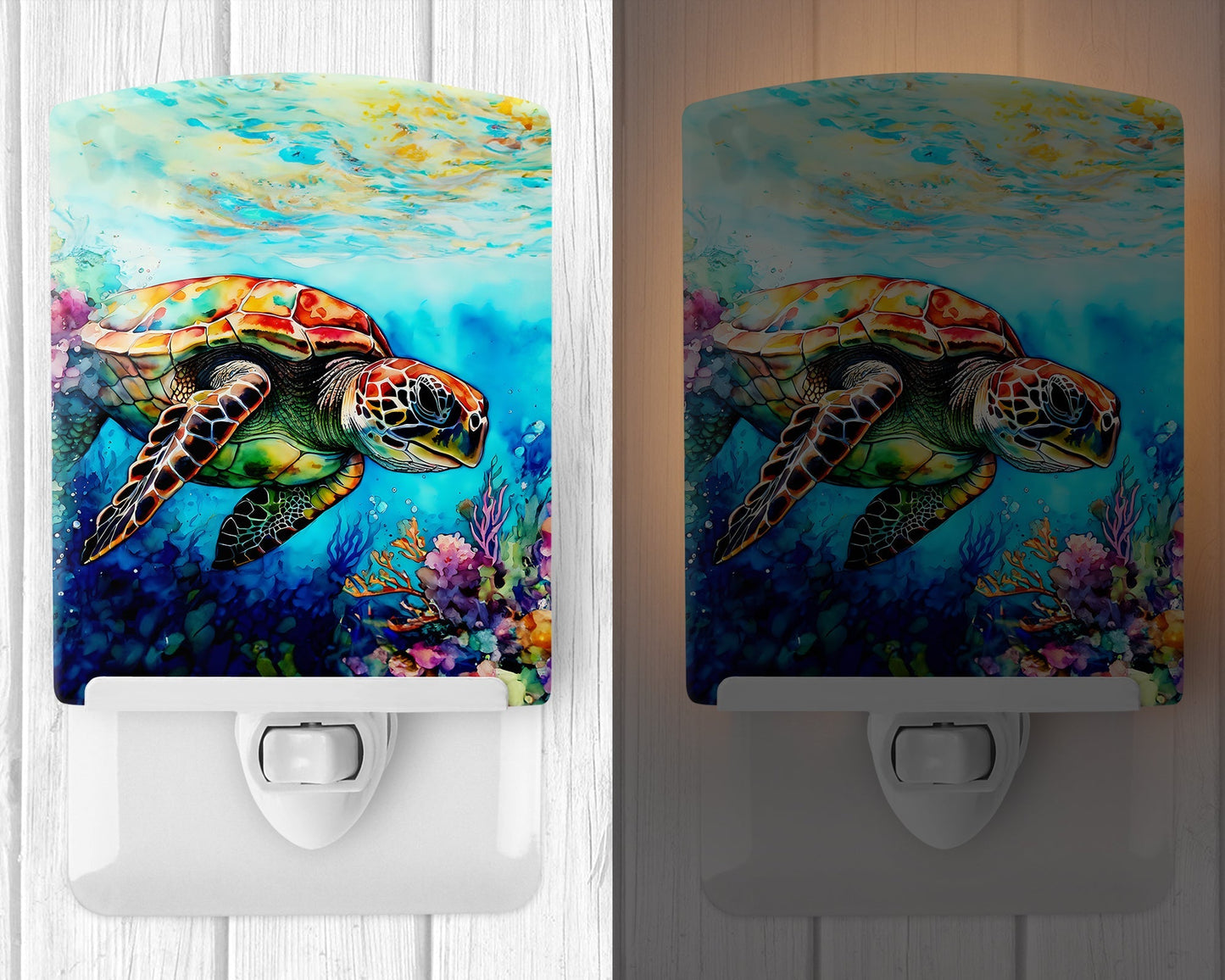 Loggerhead Sea Turtle Ceramic Night Light - One Color / One Size - Home & Garden - Home Improvement - Lights & Lighting