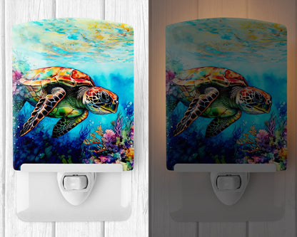 Loggerhead Sea Turtle Ceramic Night Light - One Color / One Size - Home & Garden - Home Improvement - Lights & Lighting
