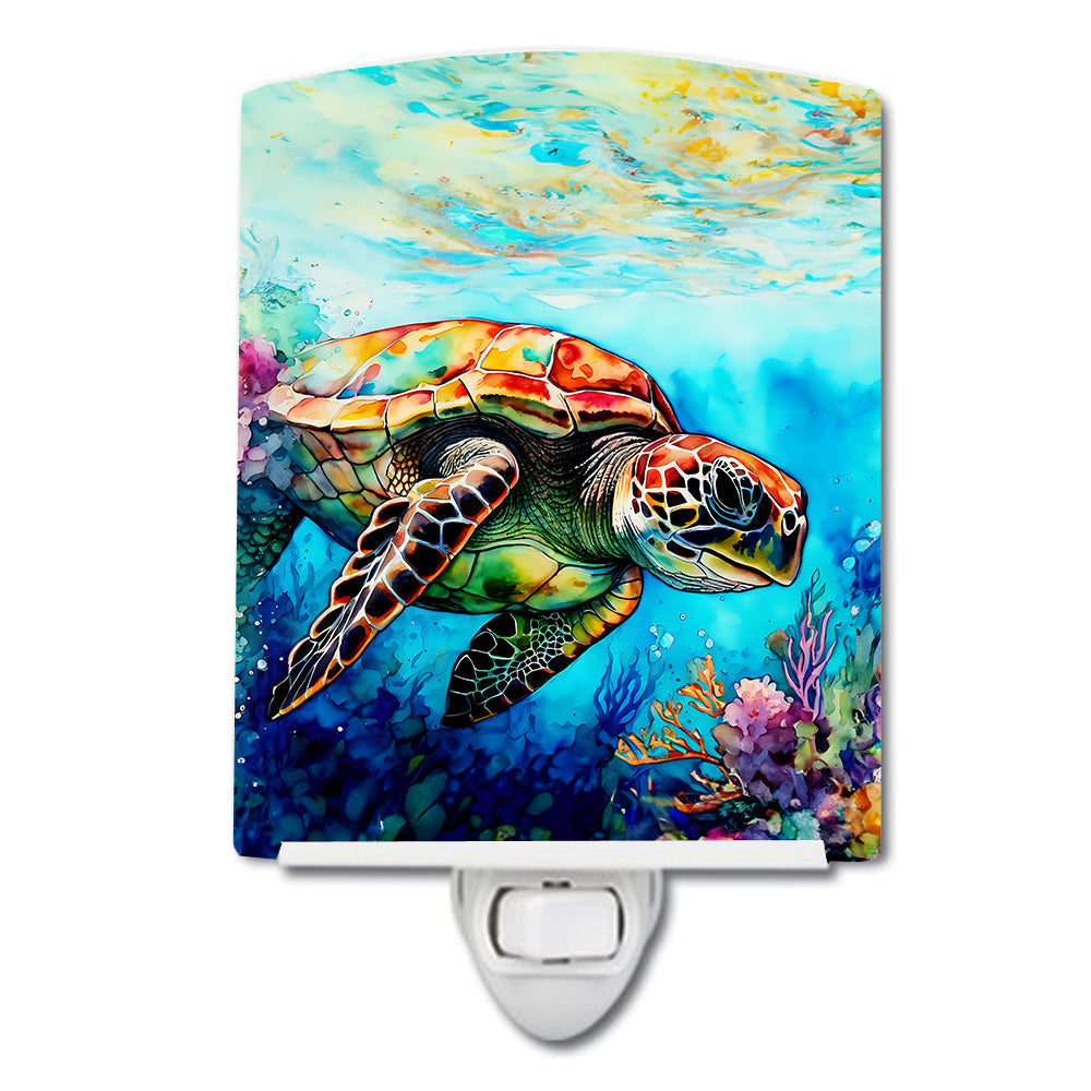 Loggerhead Sea Turtle Ceramic Night Light - One Color / One Size - Home & Garden - Home Improvement - Lights & Lighting