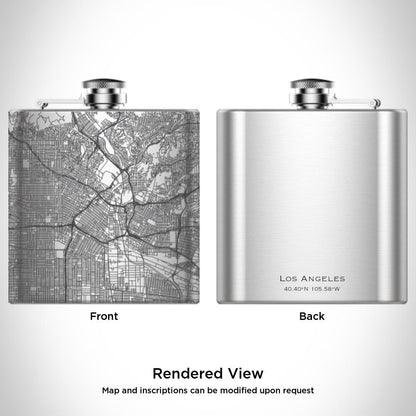 Los Angeles - California Map Hip Flask - Drinkware