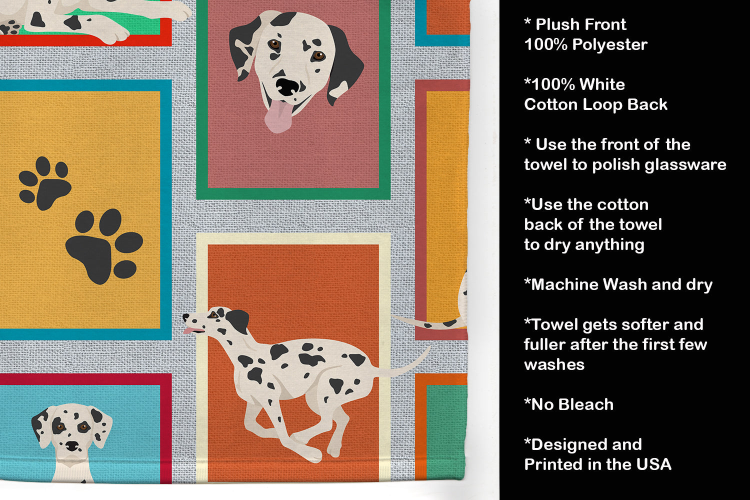 Lots of Dalmatian Kitchen Towel - One Color / One Size - Home & Garden - Home Textile - Towels