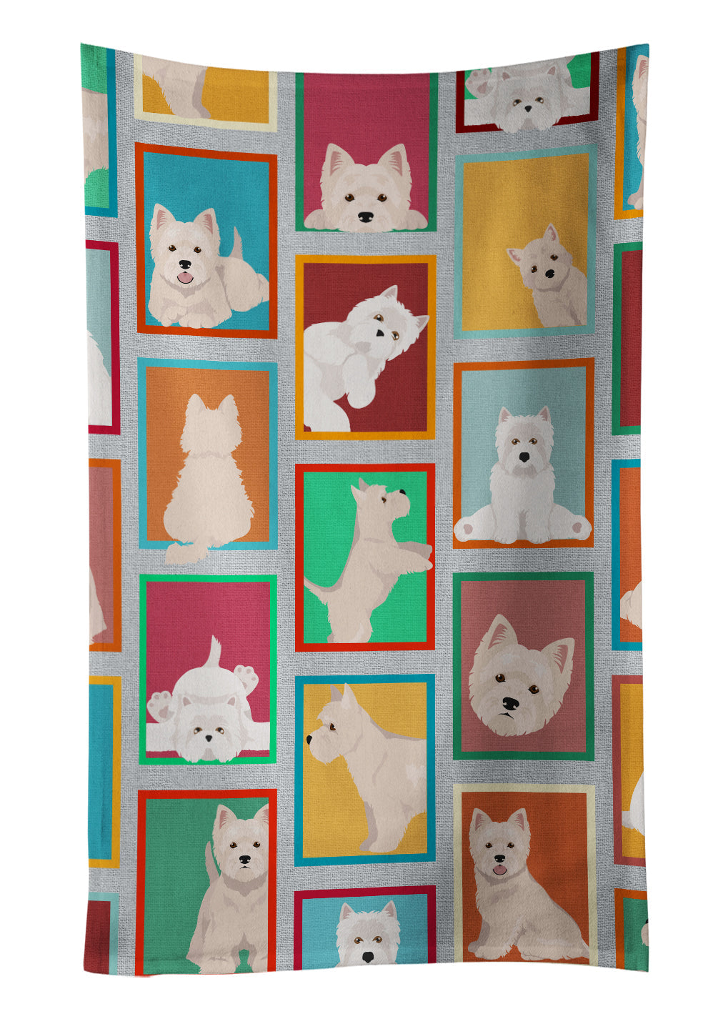 Lots of Westie Kitchen Towel - One Color / One Size - Home & Garden - Home Textile - Towels