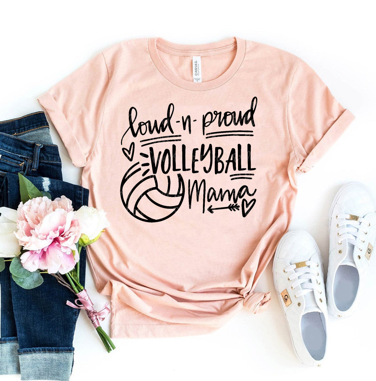 Loud & Proud Volleyball Mama T-Shirt - Women’s Fashion - Women’s Clothing - Tops & Tees - T-Shirts
