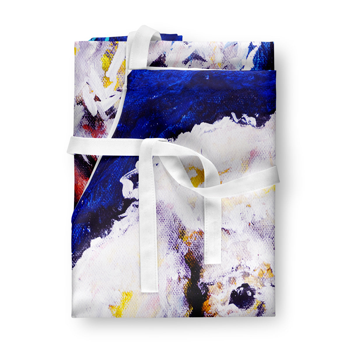 Louie White Poodle Apron - One Color / One Size - Home & Garden - Kitchen Dining & Bar - Table Decoration & Accessories