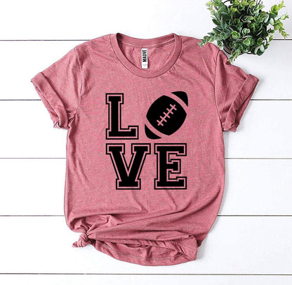 Love Football T-Shirt - Women’s Fashion - Women’s Clothing - Tops & Tees - T-Shirts