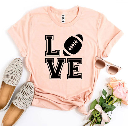 Love Football T-Shirt - Women’s Fashion - Women’s Clothing - Tops & Tees - T-Shirts