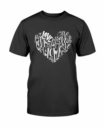 Love Heart T-Shirt - 2XL / Black - Women’s Fashion - Women’s Clothing - Tops & Tees - T-Shirts
