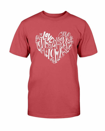Love Heart T-Shirt - 2XL / Red - Women’s Fashion - Women’s Clothing - Tops & Tees - T-Shirts