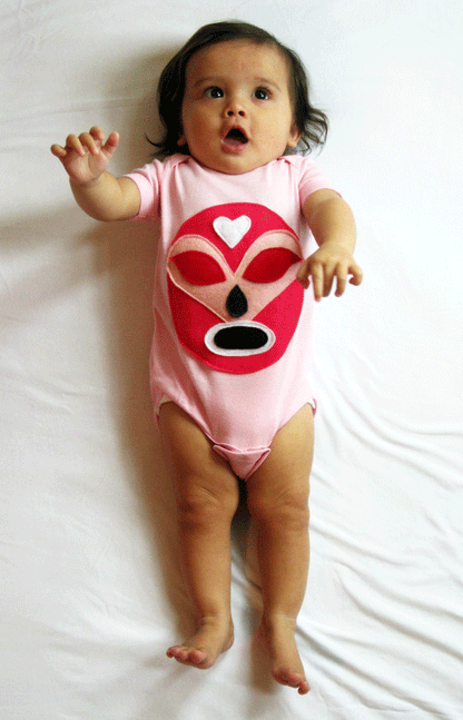 Luchador Rosa - Pink Mexican Wrestler - Onesie - Kids & Babies - Mother & Kids - Boys’ Clothing