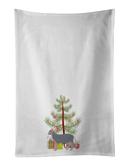 Lykoi Cat Merry Christmas Kitchen Towel Set of 2 - One Color / One Size - Home & Garden - Home Textile - Towels